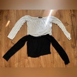 Boohoo Black and White Tops Size US 10